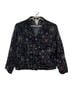 Chico's 98% Cotton 2% Spandex 100% Rayon 100% Polyester Floral Multi Color Black Jacket Size XL - photo 1