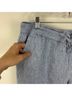 Talbots 100% Linen Stripes Blue White Casual Pants Size 16 (petite) - photo 4