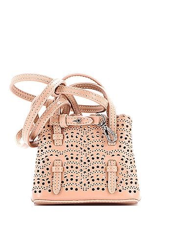 Alaïa Mina Tote Laser Cut Leather Mini (view 1)