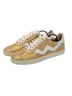 Stuart Weitzman 100% Leather 100% Rubber Gold White Sneakers Size 8 - photo 1