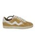 Stuart Weitzman 100% Leather 100% Rubber Gold White Sneakers Size 8 - photo 7