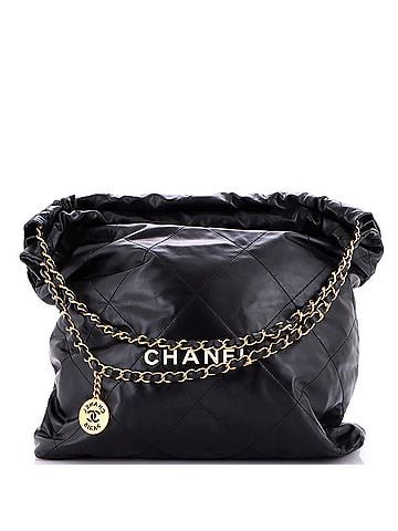 Chanel 22 Chain Hobo Quilted Calfskin Large (view 1)