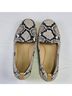 Veronica Beard 100% Leather Snake Print Tan Gray Flats Size 7 1/2 - photo 6