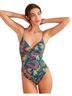 Boden Floral Paisley Multi Color One Piece Swimsuit One size - photo 1
