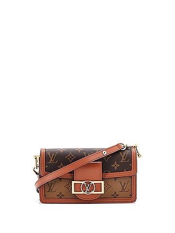 Louis Vuitton Dauphine Shoulder Bag Reverse Monogram Canvas East West (view 1)