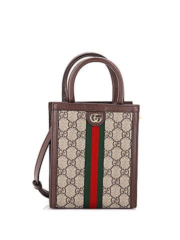 Gucci Ophidia Convertible Tote GG Coated Canvas Super Mini (view 1)