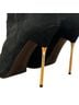 Stuart Weitzman 100% Suede Black Gold Ankle Boots Size 9 1/2 - photo 3