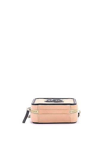 Chanel Filigree Vanity Case Quilted Caviar Small (view 2)