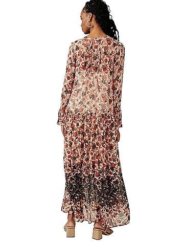 Free People Free People Boho Peasant Floral Maxidress  Casual Dress (view 2)