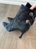 Bally 100% Suede Black Ankle Boots Size 8 - photo 3