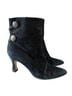 Bally 100% Suede Black Ankle Boots Size 8 - photo 1