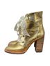 Esquivel 100% Leather Solid Gold Multi Color Boots Size 7 - photo 5