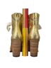 Esquivel 100% Leather Solid Gold Multi Color Boots Size 7 - photo 12