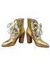 Esquivel 100% Leather Solid Gold Multi Color Boots Size 7 - photo 7