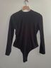 Shein Solid Black Bodysuit Size XL - photo 4