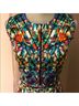 Milly Print Multi Color Cocktail Dress Size 8 - photo 4