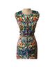 Milly Print Multi Color Cocktail Dress Size 8 - photo 1