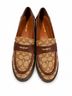 Coach Print Brown Tan Gold Heels Size 11 - photo 3