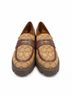Coach Print Brown Tan Gold Heels Size 11 - photo 4