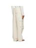 Jil Sander 100% Cotton White Ivory Cargo Pants Size 8 - photo 2