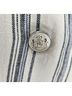 Ralph Lauren Stripes Ivory White Blazer Size 8 - photo 11