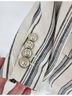 Ralph Lauren Stripes Ivory White Blazer Size 8 - photo 7