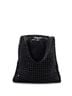 Prada 100% Raffia Black White Triangle Logo Open Tote Raffia One size - photo 4