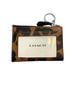 Coach Animal Print Brown Black Leather Card Holder One size - photo 2