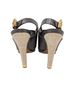 Tory Burch 100% Leather Print Brown Gold Heels Size 8 (wide) - photo 2
