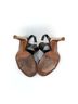 Tory Burch 100% Leather Print Brown Gold Heels Size 8 (wide) - photo 6