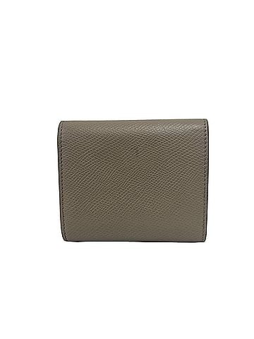 Céline CELINE Trifold Wallet, Leather, Tri-fold Mini Billfold, Coin Purse, Gray, 39718 (view 2)