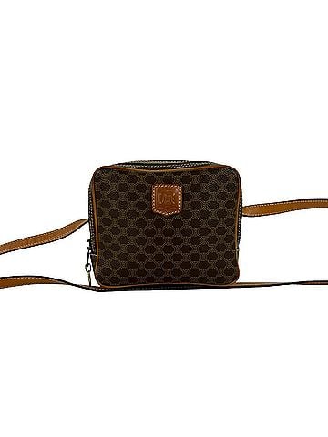 Céline CELINE Vintage Macadam Blazon Pattern Leather Shoulder Bag/Pochette/Sacoche, Brown 30552 (view 1)