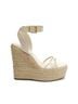 Schutz White Alexandra Wedge Sandal Size 9 1/2 - photo 1
