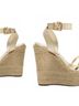 Schutz Gold Alexandra Wedge Sandal Size 10 - photo 3