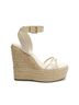 Schutz White Alexandra Wedge Sandal Size 10 - photo 1