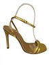 Schutz Gold Altina Leather Sandal Size 9 1/2 - photo 1
