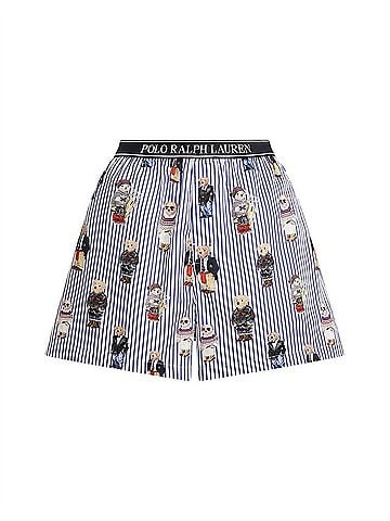 Polo by Ralph Lauren Bear Striped Cotton Boxer Short (view 1)
