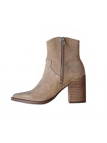Steve Madden Cate Western Suede Block Heel Booties (view 2)