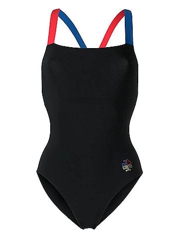Tory Burch Colorblocked One-Piece Tank Swimsuit (view 1)