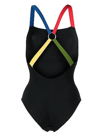 Tory Burch Colorblocked One-Piece Tank Swimsuit (view 2)