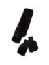 Jocelyn Black Faux Fur Pull Through Scarf And Mitten Set One size - photo 1