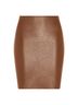 Commando Brown Faux Leather Mini-Skort Size XL - photo 1