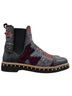 Free People 100% Leather Aztec Or Tribal Print Black Multi Color Ankle Boots Size EU 38 1/2 - photo 2