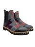 Free People 100% Leather Aztec Or Tribal Print Black Multi Color Ankle Boots Size EU 38 1/2 - photo 1