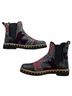 Free People 100% Leather Aztec Or Tribal Print Black Multi Color Ankle Boots Size EU 38 1/2 - photo 7
