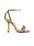 Schutz Gold Lindsay Heels Size 8 1/2 - photo 1