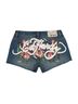Ed Hardy Blue Orchid Denim Short Size XL - photo 2