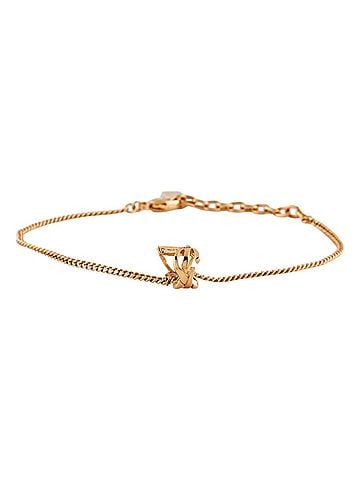 Saint Laurent Monogram Twist Metal Chain Bracelet (view 2)