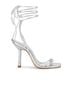 Schutz Silver Thea Heels Size 7 - photo 1