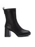 XTI Black Women Leather Booties Size 9 1/2 - photo 1
